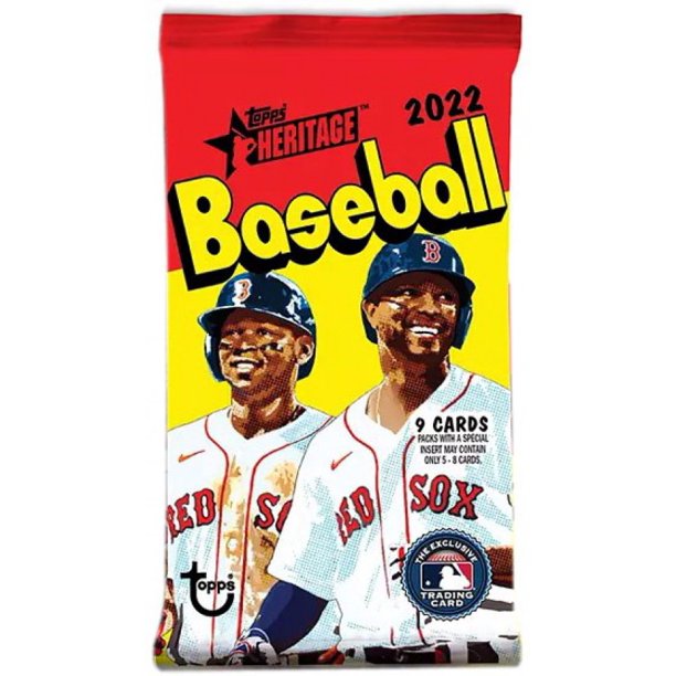 MLB Topps 2022 Heritage Baseball Trading Card RETAIL Pack (9 Cards
