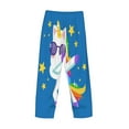 thumbnail image 5 of Balery Men'S Cool Unicorn Star Golden Pants,Sleepwear Pants,Pajama Pants,Pj Bottoms Drawstring And Pockets-Medium, 5 of 9