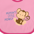thumbnail image 4 of Inktastic Memaw's Little Monkey Boys or Girls Baby Bib, 4 of 4