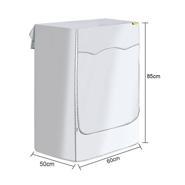 Housse de Machine à Laver, Fibre de Polyester Pratique Housse de Protection Multifonctionnelle Pliable pour Machine à Laver à Turbine avec Fermeture Éclair Anti-Poussière
