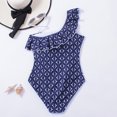 thumbnail image 4 of Gibobby Traje de baño completo mujer Trajes de baño para mujer Traje de baño Traje de baño con estampado de volantes Traje de baño adelgazante(Marina,XL), 4 of 4