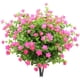 thumbnail image 1 of paquetes de flores artificiales arbustos de boj falsos resistentes a los rayos UV, no se desvanecen,jardín, maceta colgante, interior, exterior, porche, patio, oficina, decoración de boda (rosa) brillar Juguete, 1 of 6