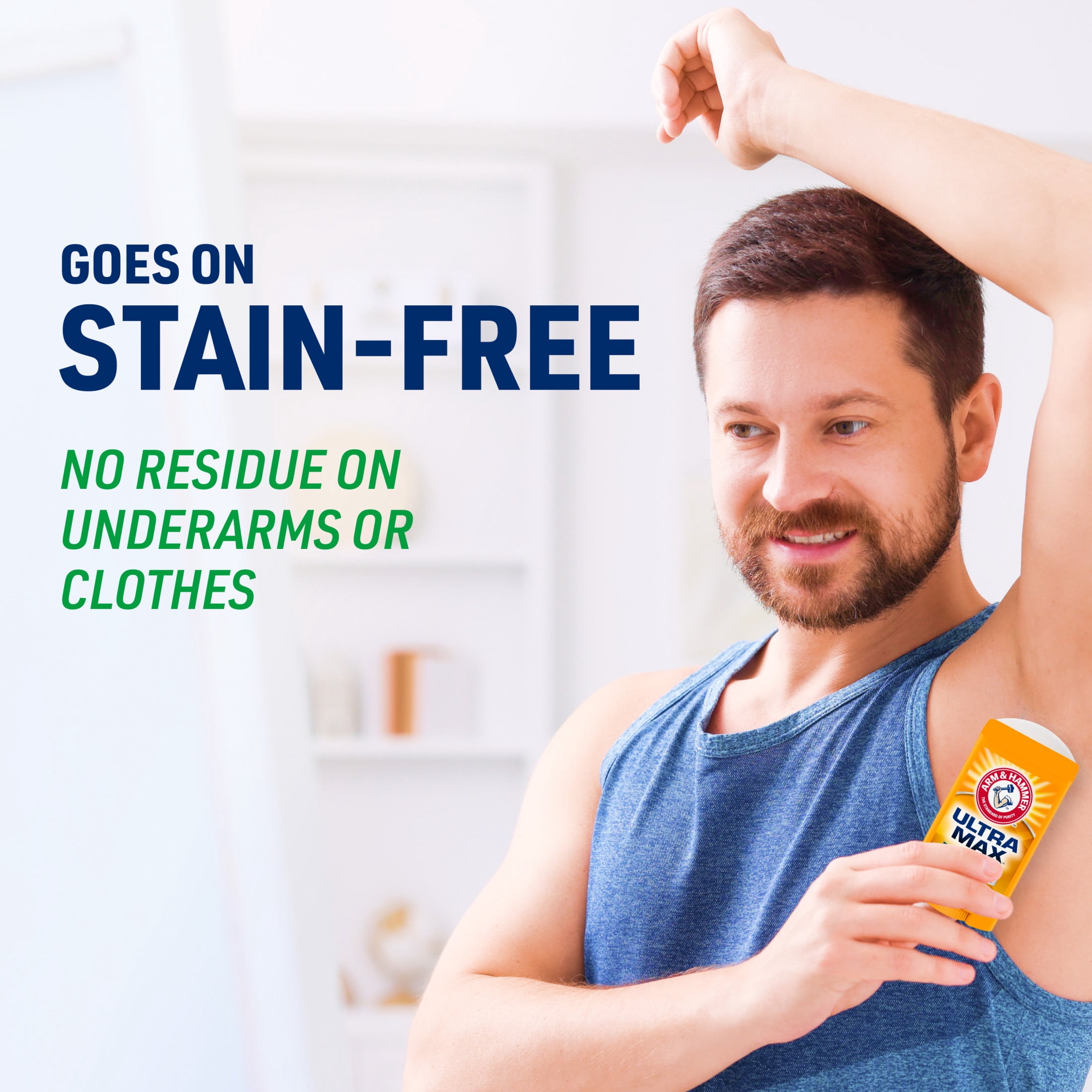(2 pack) ARM & HAMMER ULTRA MAX Deodorant, Fresh Scent, Solid Stick 2.6 oz, Twin Pack (Pack of Two)