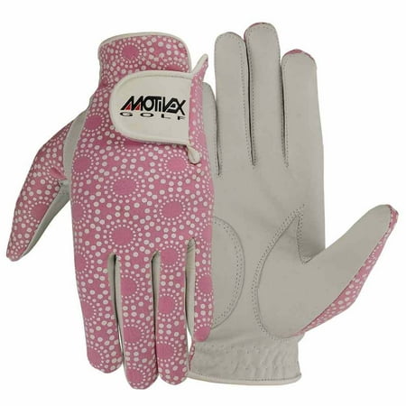 Women Golf Gloves Soft Fit Cabretta Leather Lycra Back Pink Ladies Glove Left Hand S