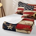 thumbnail image 4 of Erosebridal Football Sport Boys Girls Twin Quilt Set, Rustic Wooden Plank Twin Coverlet Set, 2pcs, 4 of 7