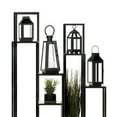 thumbnail image 2 of Zingz & Thingz 11" Black Contemporary Small Square Top Candle Lantern, 2 of 4