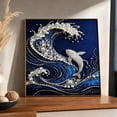 thumbnail image 4 of Pearl Painting Diy Kit, Ocean Whale 3D Raised Rhinestone Beaded Art Set, Ready-To-Create Mosaic Craft Kit, Great Stress Relief Handcraft For Adult Beginners, 4 of 7