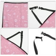 thumbnail image 3 of Unique Bargains 1 Pcs Universal Waterproof Car Seat Cover for Pet Bone Paw Pattern Pink, 3 of 6