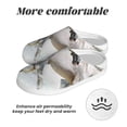 thumbnail image 6 of Xecao Running White Horses Print Cotton Slippers Fuzzy Warm Cozy Slippers Non Slip House Slippers For Indoor Outdoor Cotton Slippers House Slippers-35/36, 6 of 7