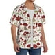 thumbnail image 2 of Fotbe Mushroom Camisa Estampada de Manga Corta para Hombre, Casual de Verano, Estilo Playero, Sin Arrugas-Large, 2 of 5