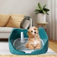 thumbnail image 3 of pitrice Dog Potty Tray with Removable Post Size 40x36x14cm Dog Training Toilet Green, 3 of 9