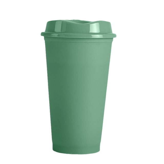 16oz Color-Changing PP Plastic Cup - Cartoon Design, Dishwasher Safe, Reusable for Milk Tea/Coffee