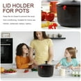 thumbnail image 4 of sunsanly Pot Lid Holder Human-Shaped Pot Lid Lifter Holder Reusable Silicone Cooking Lid Holder for Home Kitchen, 4 of 8