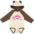thumbnail image 3 of Inktastic Cute Pink Shark Boys or Girls Long Sleeve Baby Bodysuit, 3 of 5