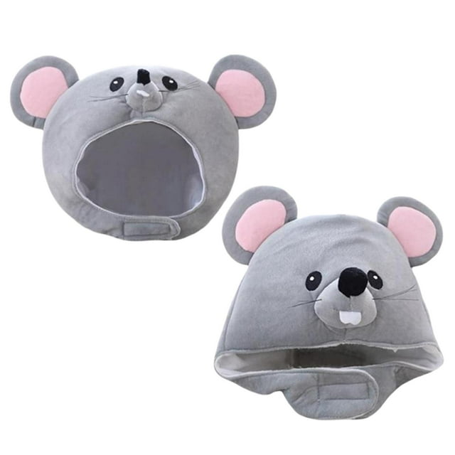 2 gorros de ratón cálidos para , de dibujos animados para decoración de disfraces de Halloween