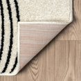 thumbnail image 5 of Abani Nuevo Beige Black Swirls Modern Area Rug 3' x 6' for Living Room, Bedroom - Abstract Design - Durable & Easy to Clean, 5 of 15
