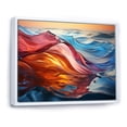 thumbnail image 2 of Designart "Chromatic Waterscapes Along the Coast I" Landscapes Floater Framed Canvas Print, 2 of 7