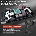 thumbnail image 5 of Gearvibe RC Drift Car JDM 1:24 Scale LED Lights Drift Tire Kit USB Rechargeable Battery, 5 of 7