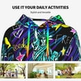 thumbnail image 4 of Kdxio New York City Print Womens Oversized Hoodies Sweatshirts Hooded Pullover Tops Sweaters Casual-Large, 4 of 7