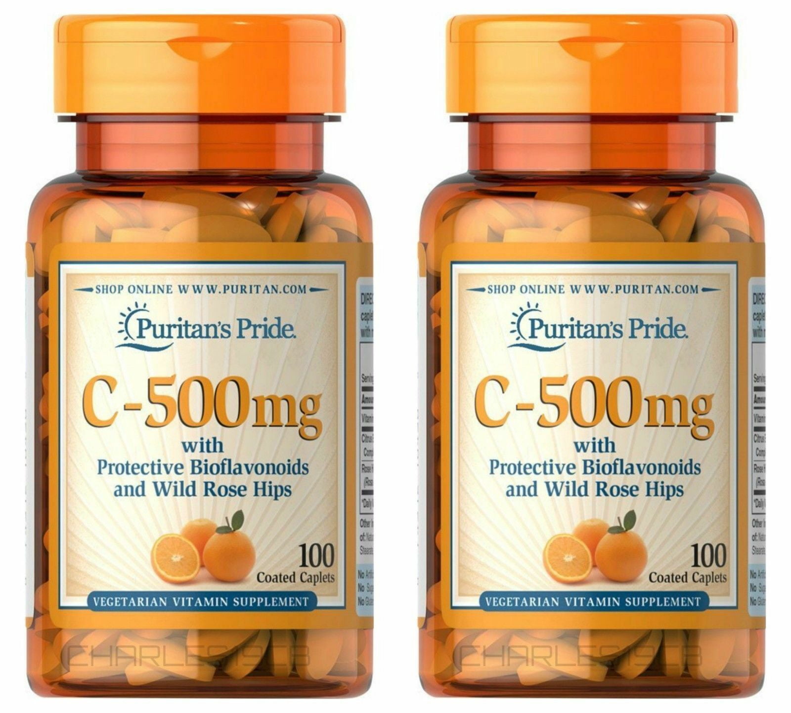 Puritan's Pride Vitamin C500 mg with Bioflavonoids & Rose Hips 100