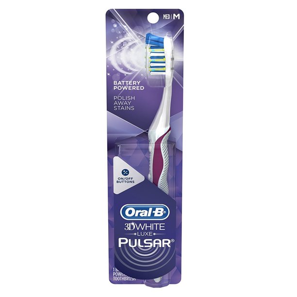 Oral B 3d White Advanced Vivid Pulsar Medium Toothbrush Walmart Com Walmart Com