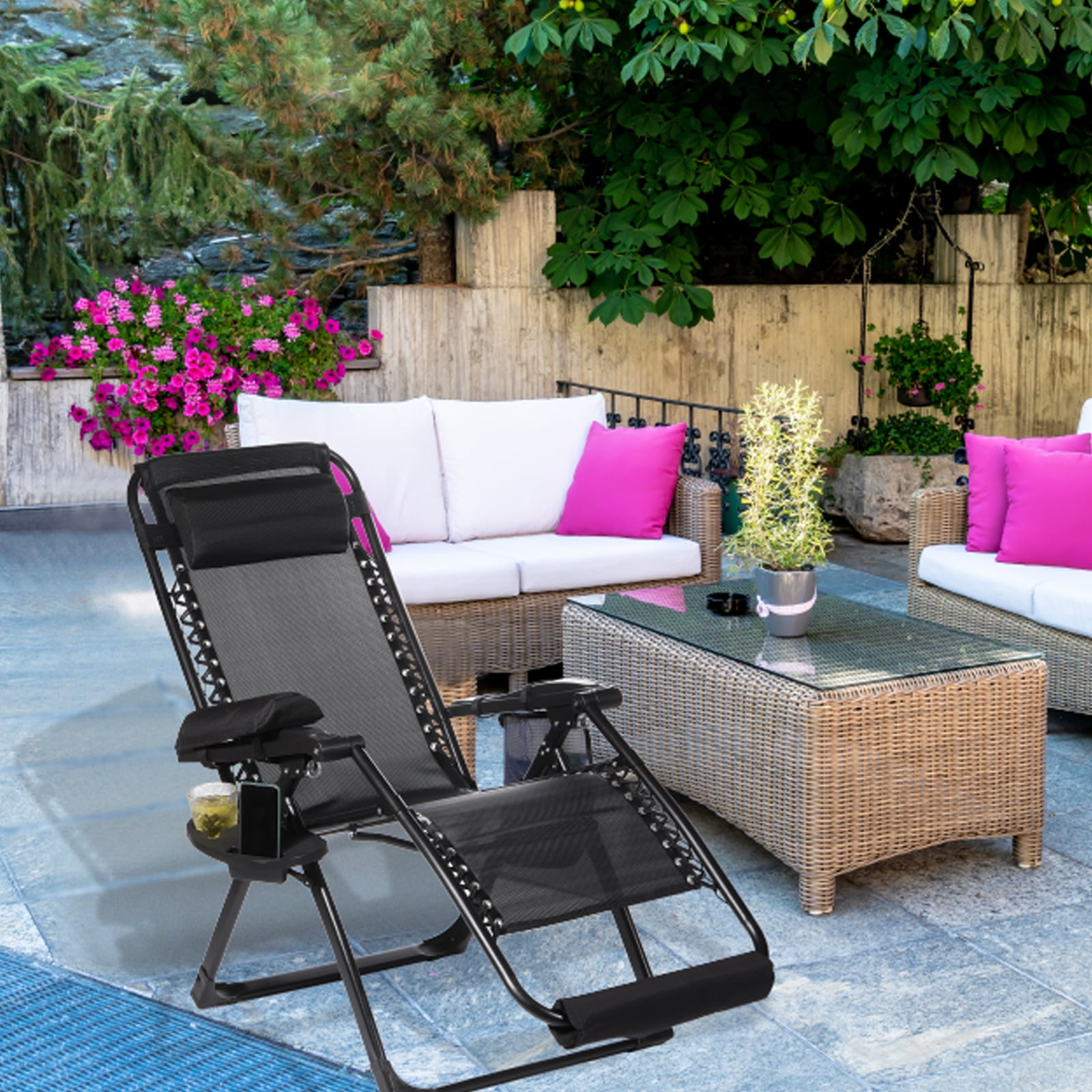 Unique Bargains Outdoor Storage Bag Waterproof Folding Chair Carry Bag Grey