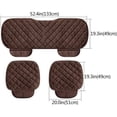 thumbnail image 2 of Car Seat Cushion Cover Winter Warm Leopard Rabbit Plush Seat Cushion, 2 of 4