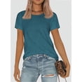 thumbnail image 6 of Womens Loose Fit Tshirts Short Sleeve Summer Tops Casual Workout Yoga Tunic T Shirts Tops, 6 of 6