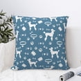 thumbnail image 4 of Pofeuu Poodle Dog Print Double-sided plush pillowcase Square Throw Pillow Covers Pillows Cover for Living Room Bedroom Sofa Couch Cushion Cover（No pillow core）-18"x18", 4 of 7