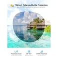 thumbnail image 5 of TINHAO Polarized Fit Over Glasses Sunglasses for Women Men Trendy Cat Eye Wrap Around Shades UV Protection, 5 of 6