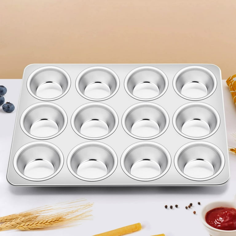 12-Cup Stainless Steel Muffin Pan photo 2