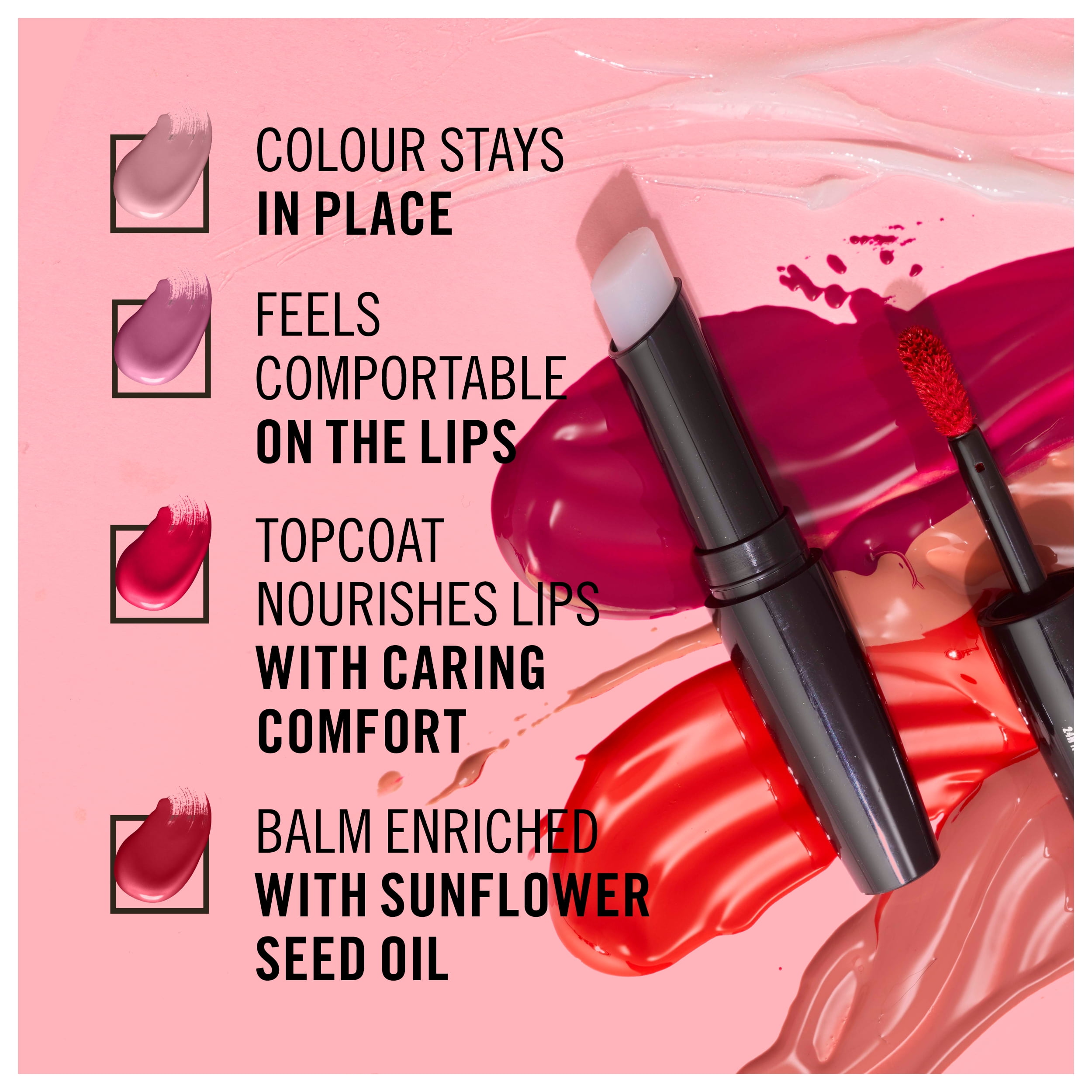 (2 pack) Rimmel London Provocalips 16HR Kiss Proof Lip Colour, Firecracker