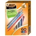thumbnail image 4 of BIC Round Stic Xtra Life Ballpoint Pens, Medium Point, 1.0 mm, Assorted Colors, Pack Of 60 Pens, 4 of 9
