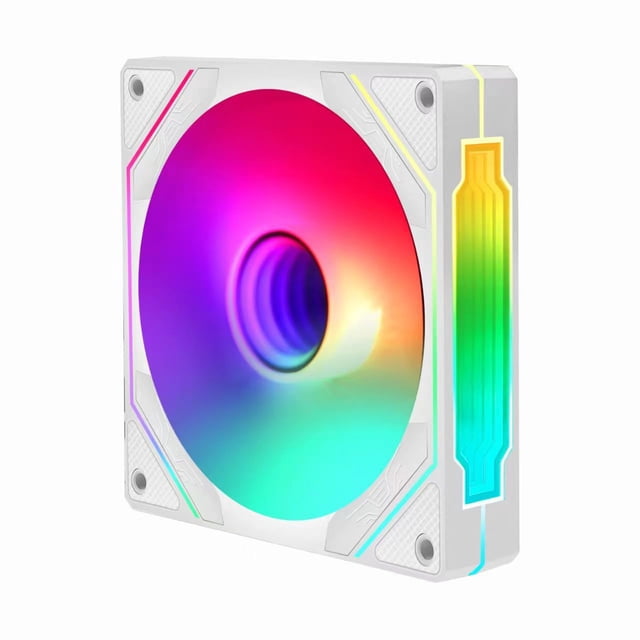 Ventilador de chasis de enfriamiento de 12 cm para computadora de escritorio, 5v3 pines argb, inteligencia PWM sincrónica