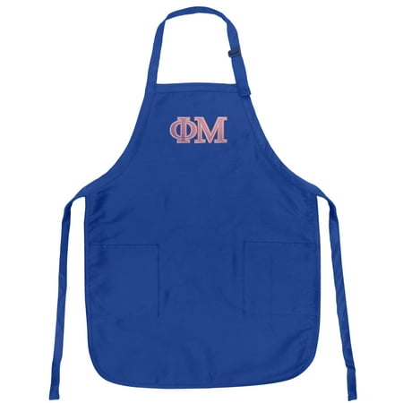 Phi Sorority Button - Phi Mu Logo Apron Mens or Womens for Grilling Barbecue Kitchen Tailgating OFFICIAL Phi Mu Sorority Aprons Famous Broad Bay Quality