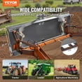 thumbnail image 2 of VEVOR Universal 3-point Skid Steer Plate, 3/8" Skid Steer Attachment Plate, 7000lbs Skid Steer Mount Plate Steel Adapter Loader, Compatible with Deere, Kubota,Bobcat,Mahindra Skid Steers,Tractors, 2 of 9