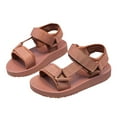thumbnail image 4 of UngA Boys Sandals Kids Boys Summer Sports Sandals Hiking Beach Outdoor Open toe Sports Sandals for Kids Brown,12.5, 4 of 7