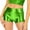 Green, variant on BRGZLK Womens Metallic Booty Shorts High Waisted Shiny Solid Color Party Ball Bright Face Slimming Shorts