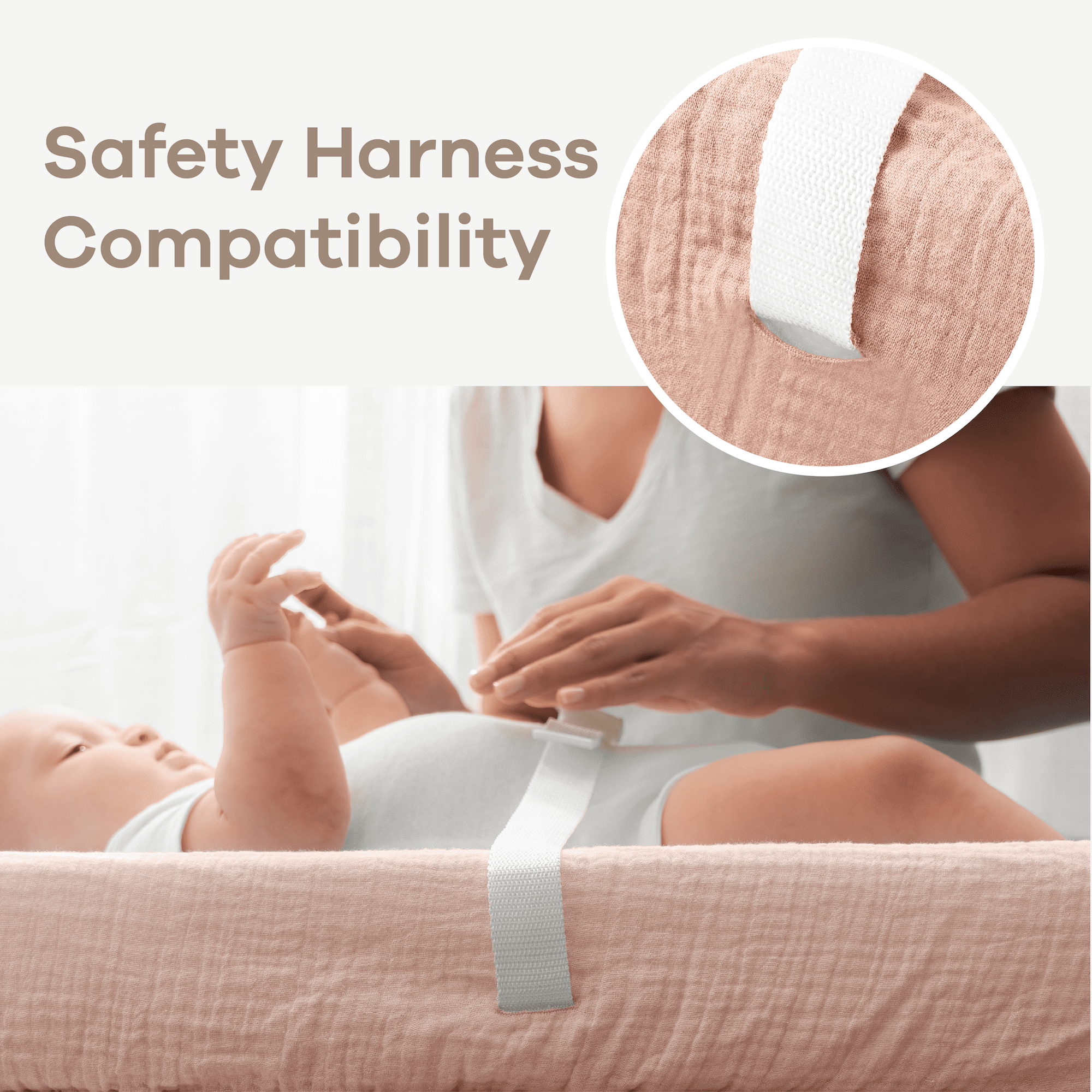 Comfy Cubs Muslin Changing Pad Cover, Soft Changing Station Covers for Baby - 2 Pack, Dusty Rose and Blush