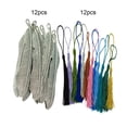 thumbnail image 4 of Forma de plumas antigua Bookmark con borlas Libro de aleación de zinc Marcas Joyas Making Crafts Crafting Crafting Accesorios Regalos Antigua Plata Inevent HA010544-01B, 4 of 7