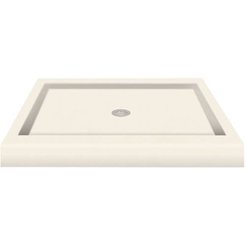 Transolid 36" x 36" Decor Solid Surface Shower Base, Available in