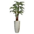 thumbnail image 1 of Vintage Home Artificial Faux Real Touch 6.67 Feet Tall Palm Tree With Eco-Paper Planter And Fiberstone Planter, 1 of 1