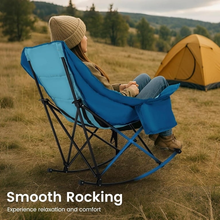 Swing Chair Recliner Luxury Camping Chair Rocking Camping Recliner