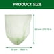 thumbnail image 2 of Bolsas de basura desechables clasificadas (100 unidades, verde claro), 2 of 7