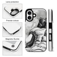 thumbnail image 3 of Compatible with iPhone 11 12 13 mini 14 15 16 Pro Max Plus Wallet Case with Card Holder, PU Leather Kickstand Card Slots Case ( Game Graphic Hunk, iPhone 15), 3 of 7