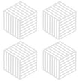 thumbnail image 1 of 4 salvamanteles – Posavasos antideslizantes duraderos, flexibles, aislados, multiusos, intrincadamente tallados, 1 of 5