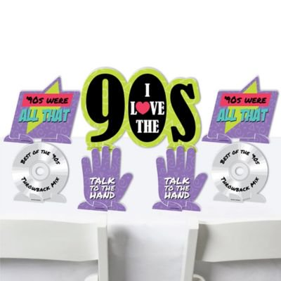 90 S Throwback 1990s Party Centerpiece Table Decorations