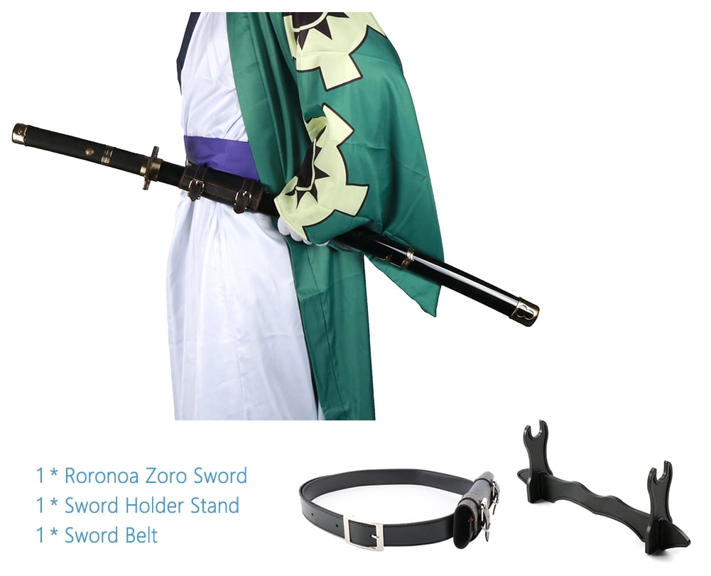 Elervino Bamboo Roronoa Zoro Sword Cosplay with Belt Holder, 41 inches,  Yama Enma/Wado Ichimonji/Kitetsu Sword, 3 in 1