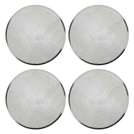 

4X Professional Round Pizza Oven Baking Tray Barbecue Grate Nonstick Mesh Net(12 Inch)