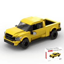 RIDEHILL Speed Champions Building Blocks Collectible Model Cars Kits for Adults, Yellow Pickup Truck Race Car Building Kit, Famous Classic Car Set for Vehicle DIY Build a Car Building Toys(385PCS)